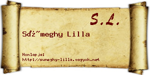 Sümeghy Lilla névjegykártya